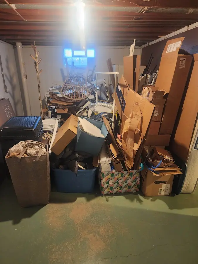 Roll-off dumpster container at job site for 6 Yard Dumpster Rental in Odessa